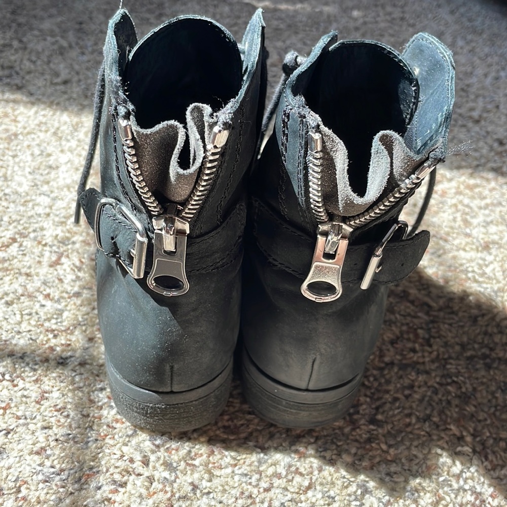 Aldo leather lace up boots.